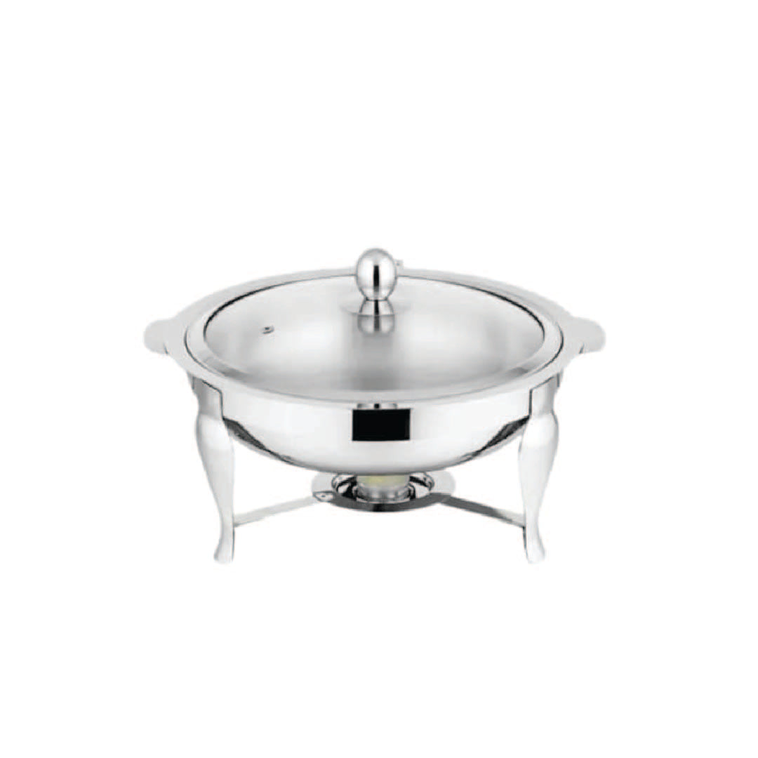 Stainless Steel Bufet dish with burner & glass lid