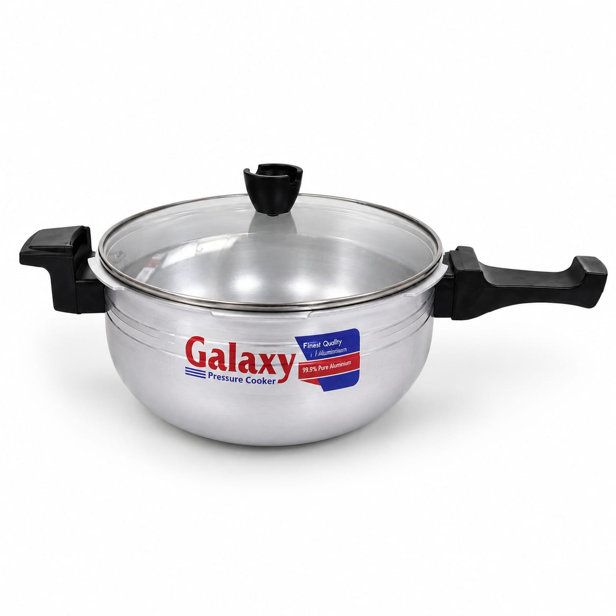 Galaxy Wok Pressure Cooker with glass lid
