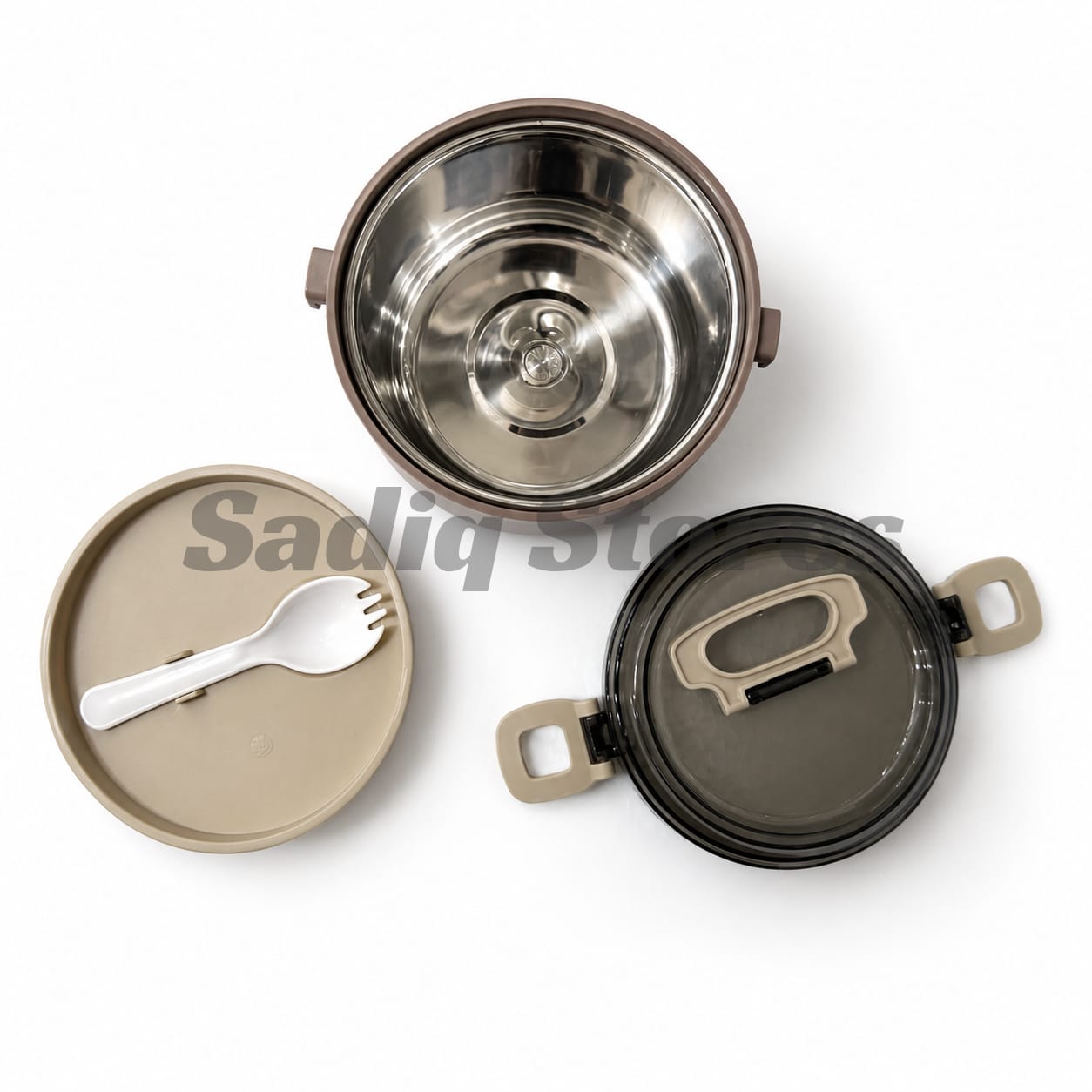 Lunch box with steel bowl
