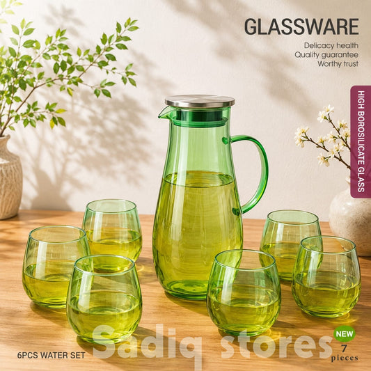 2 Tone Multi Shade water set 7 pcs