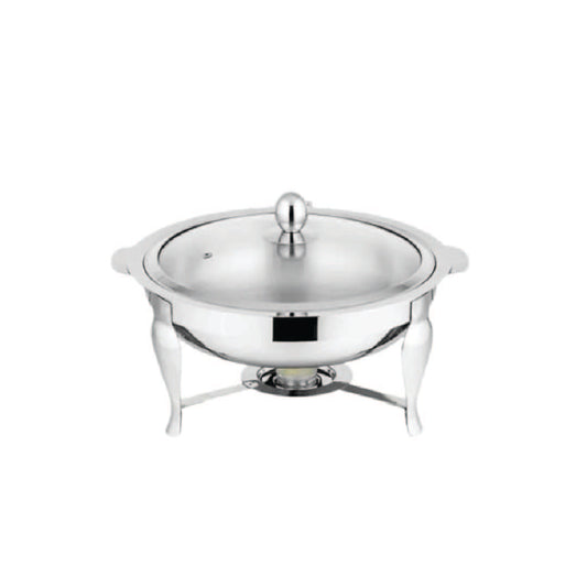 Stainless Steel Bufet dish with burner & glass lid