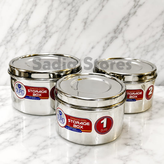 Stainless Steel storage boxes set of 3 pcs