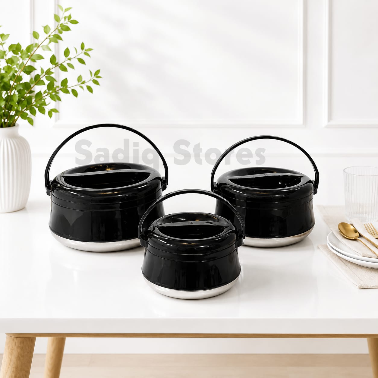 Imported Handi style hotpots set of 3pcs