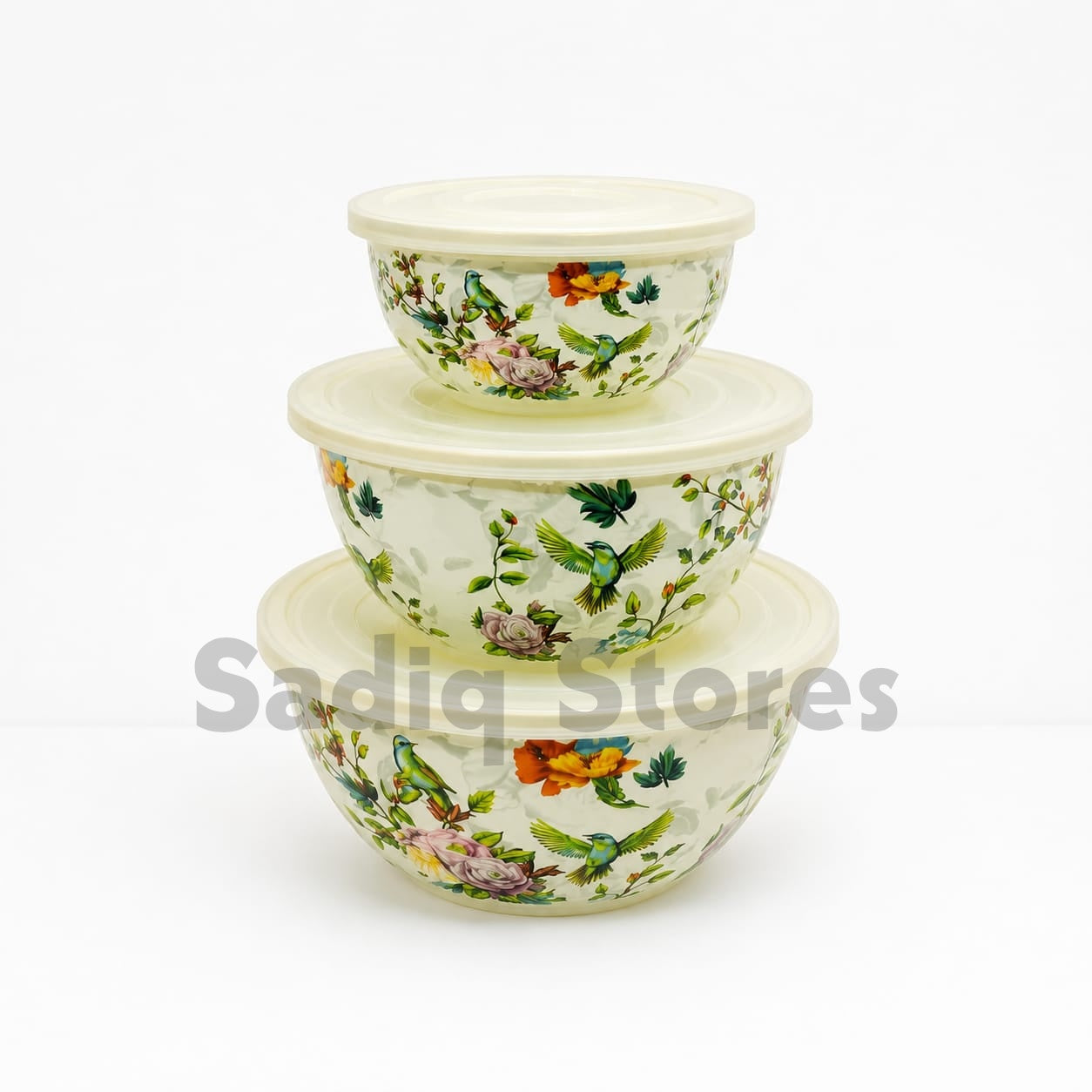 3pc Enamel Airtight Bowl Set