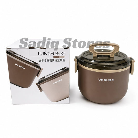 Lunch box with steel bowl