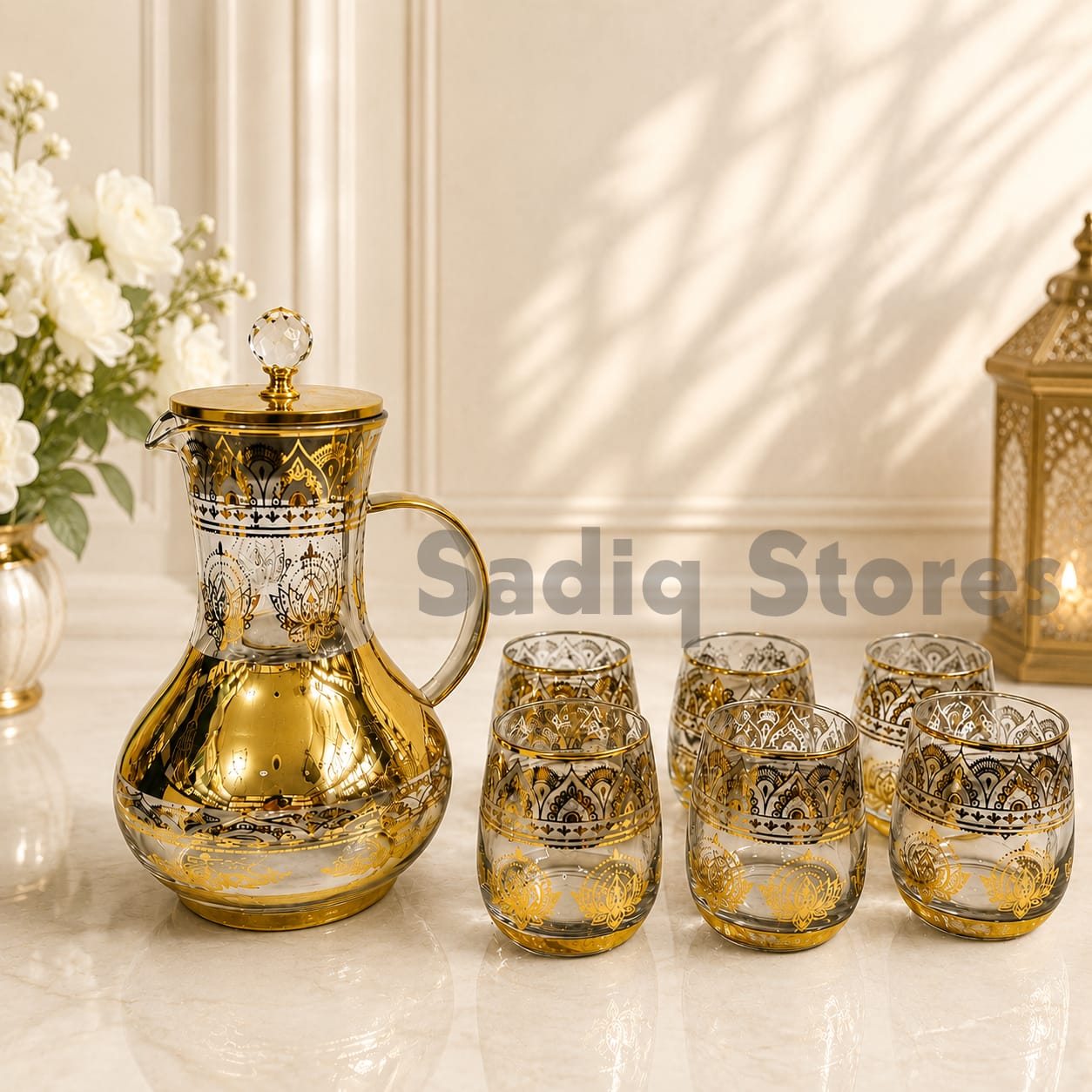 7 Pcs Golden imported water set