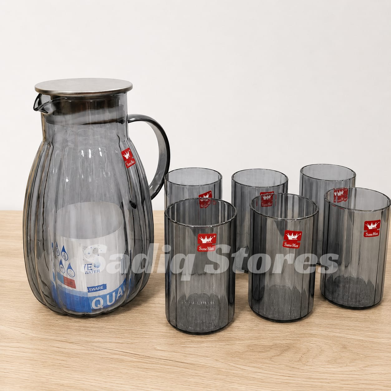 7 Pcs Imported water set gray