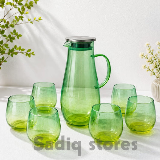 2 Tone Multi Shade water set 7 pcs