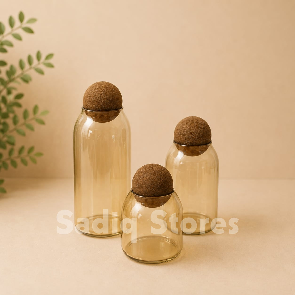 3 pcs Vintage design jars set