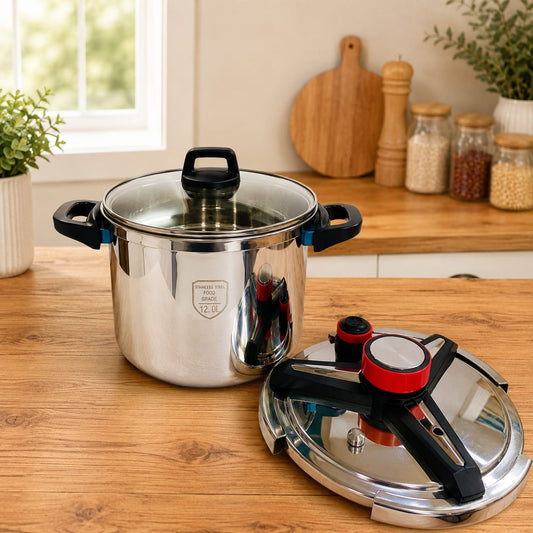 2 in 1 Imported Pressure Cooker 12L