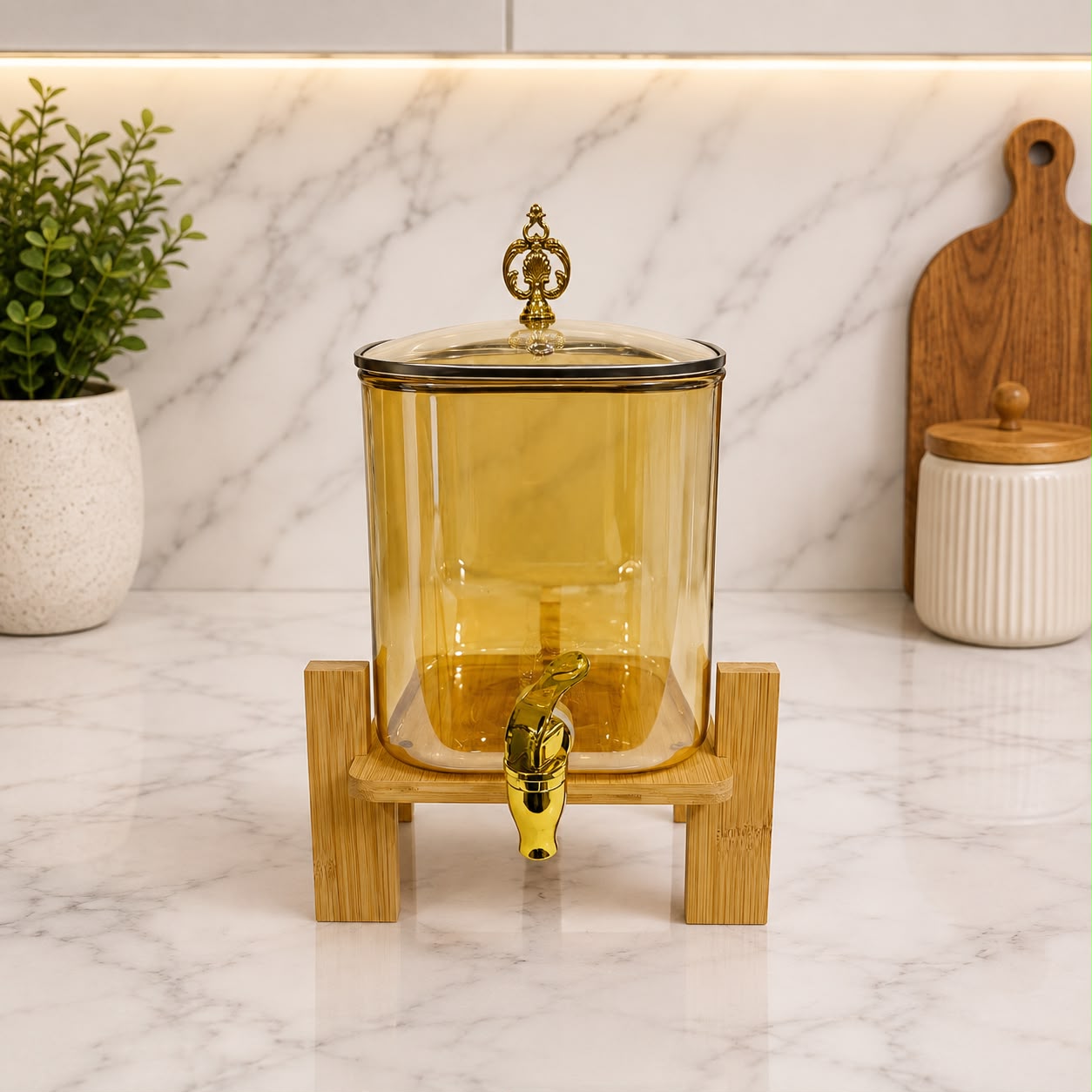Golden  Beverage Dispenser 4.0 Liter with stand