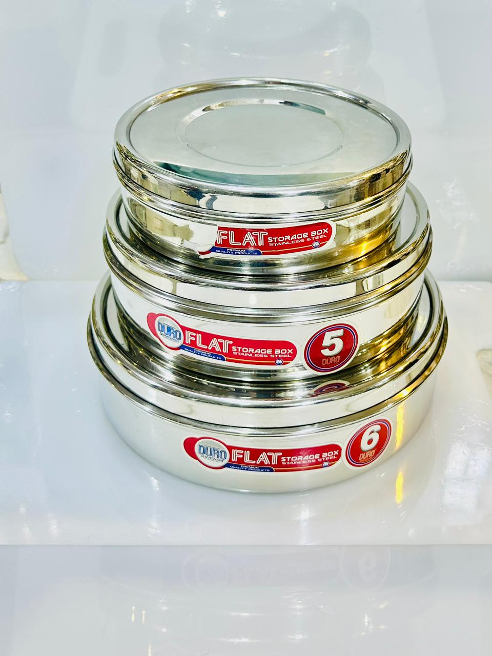 Set of 3 pcs Flat Storage Boxes