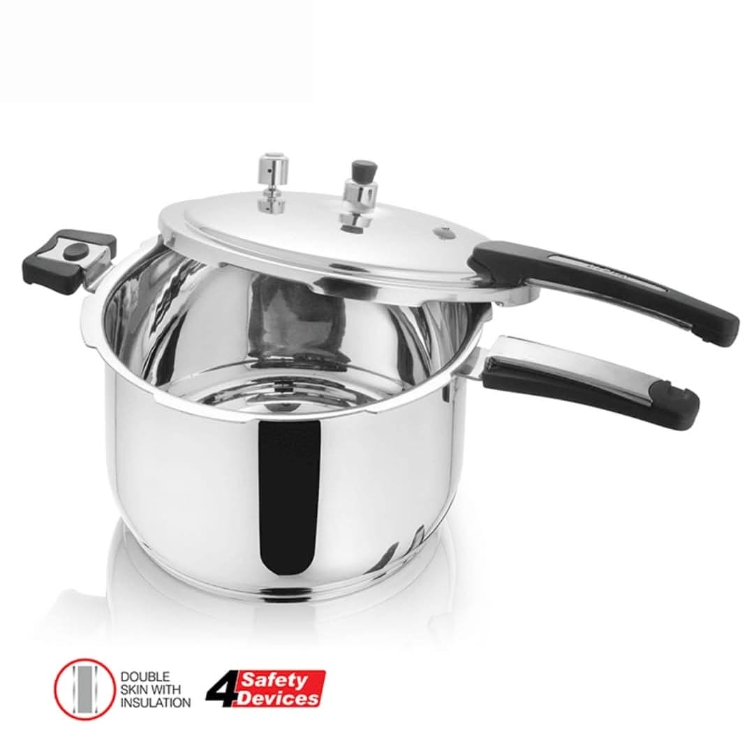 Alpha stainless steel Cooker Double Bottom Heavy weight
