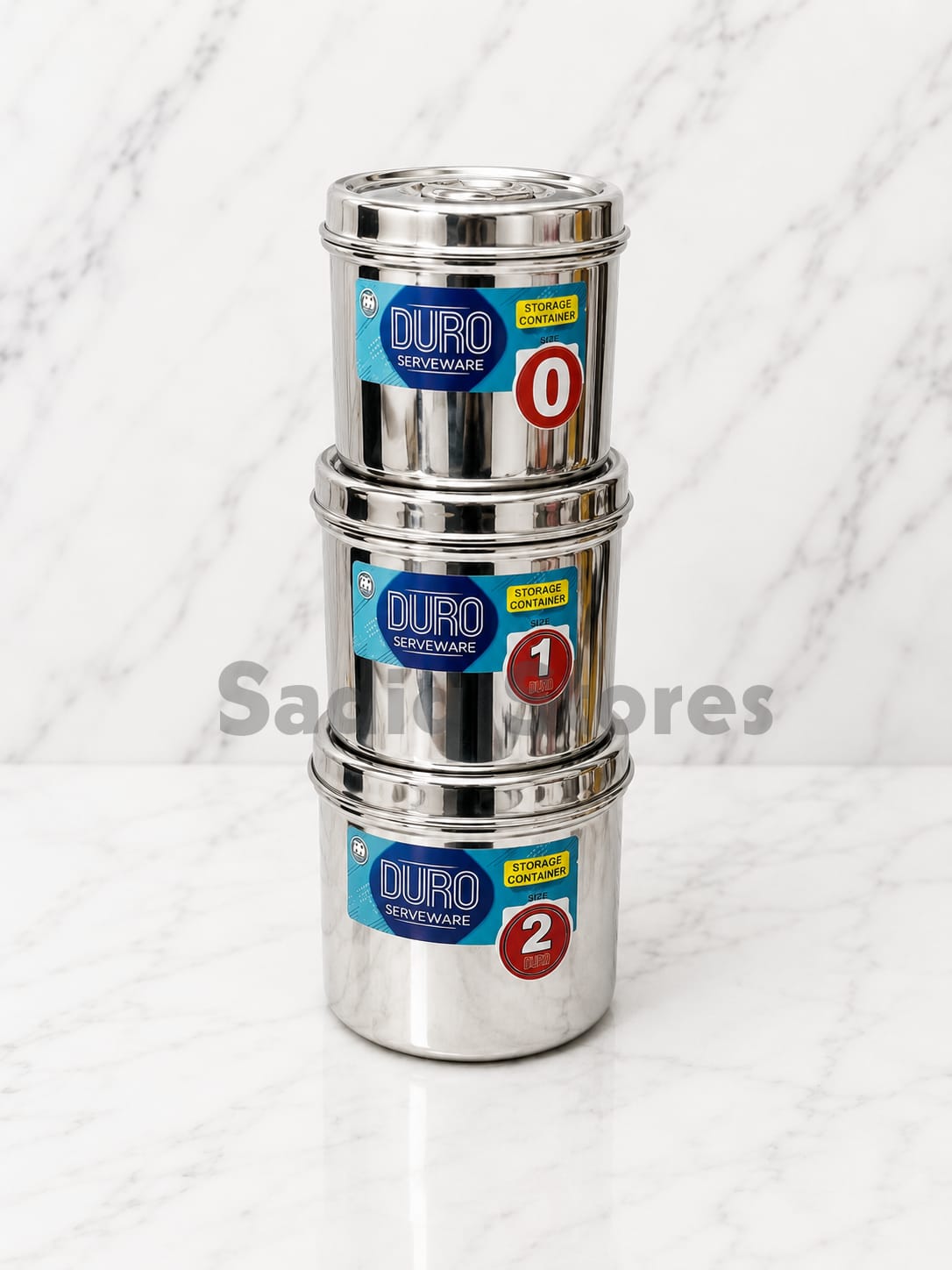 Tea / Sugar / Cofee Storage containers Stainless steel set of 3 pcs