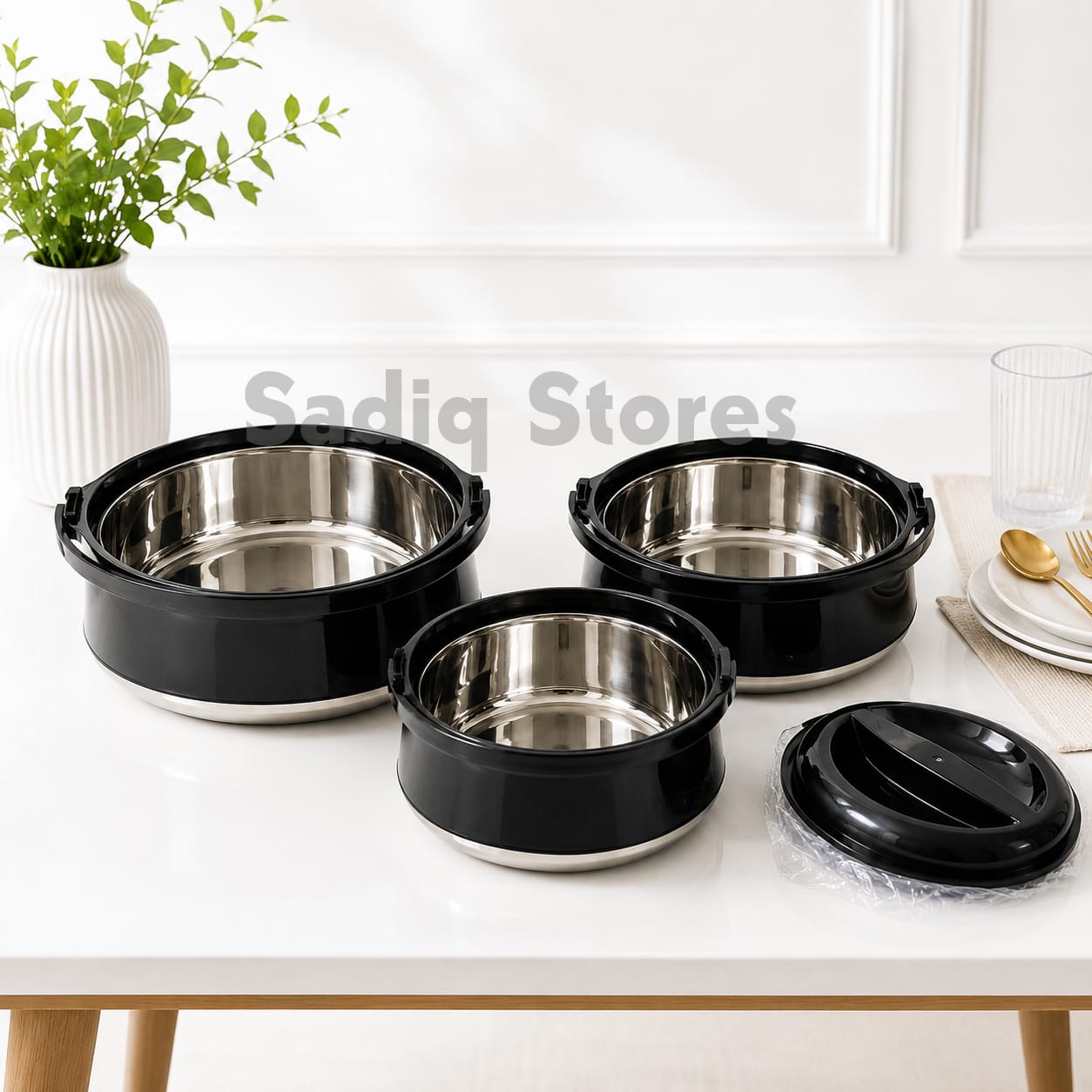 Imported Handi style hotpots set of 3pcs