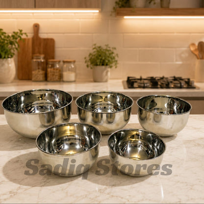 Set of 5 pcs Mixings Bowl stainless