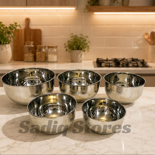 Set of 5 pcs Mixings Bowl stainless