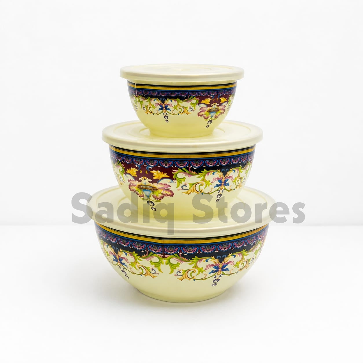 3pc Enamel Airtight Bowl Set