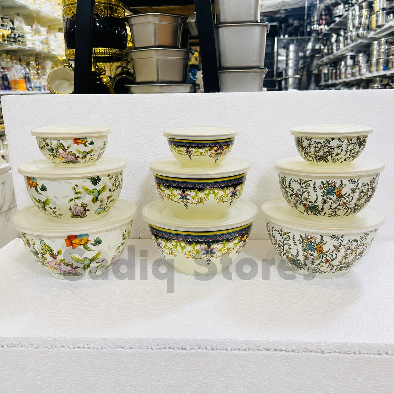 3pc Enamel Airtight Bowl Set