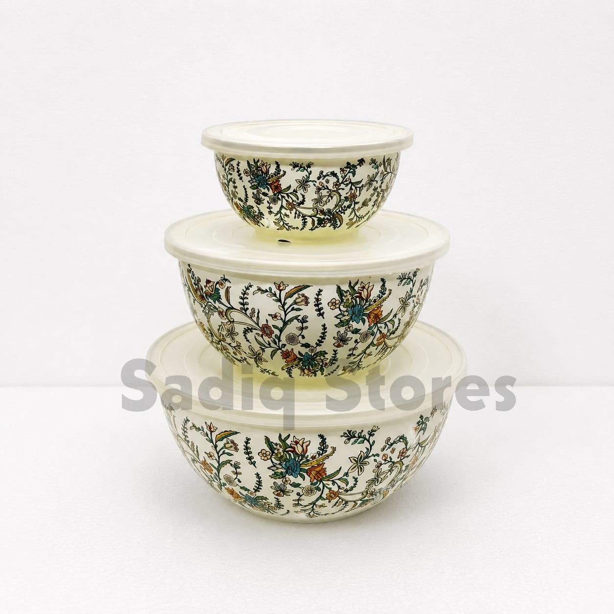 3pc Enamel Airtight Bowl Set