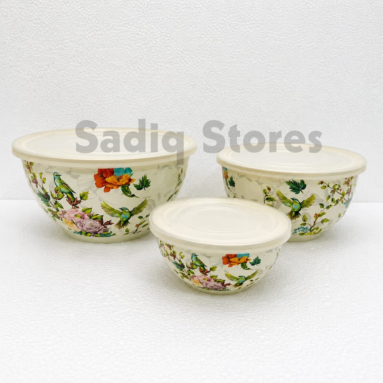 3pc Enamel Airtight Bowl Set