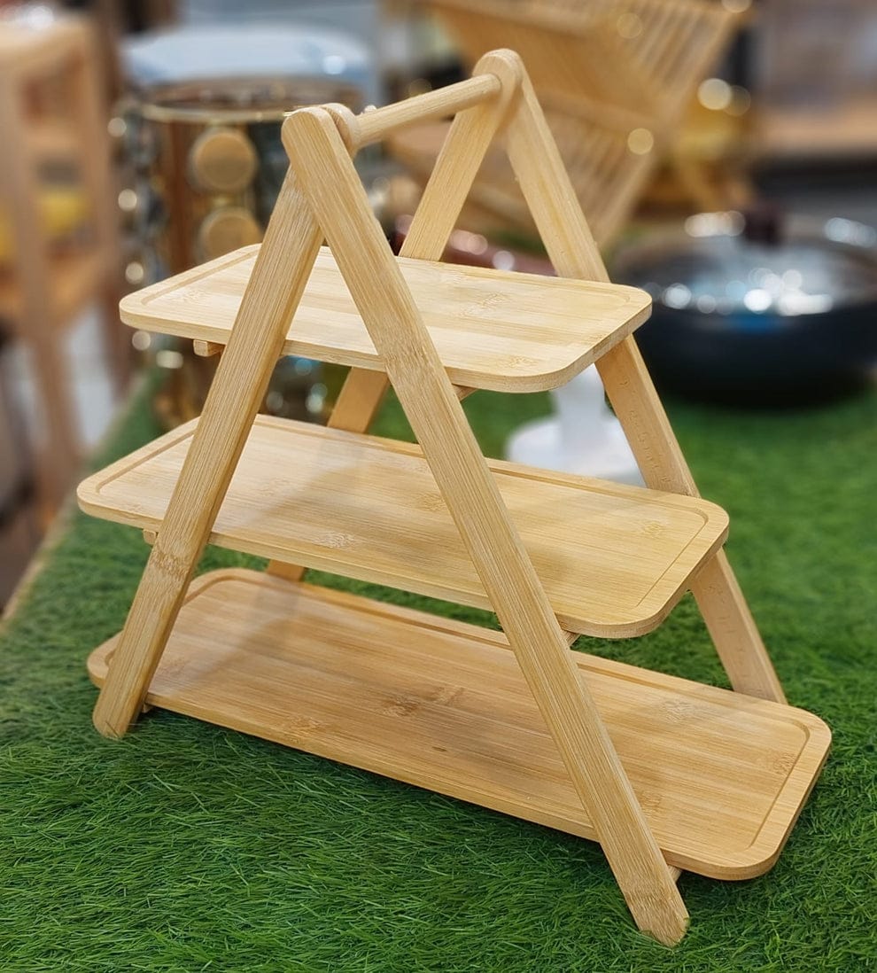 3 tire bambo tray