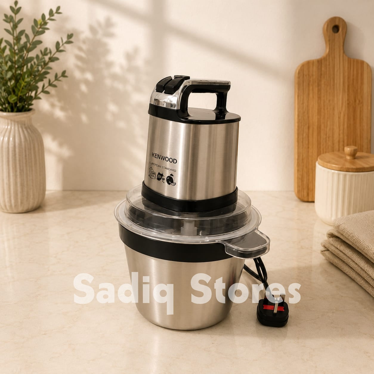 Electric Chopper with stainless steel 5 ltr bowl KN-245