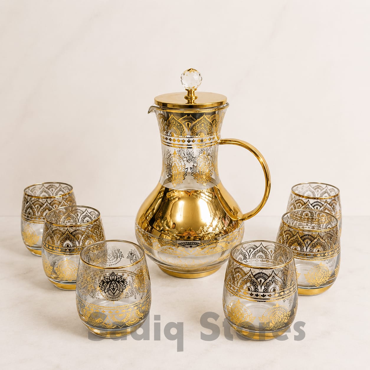 7 Pcs Golden imported water set