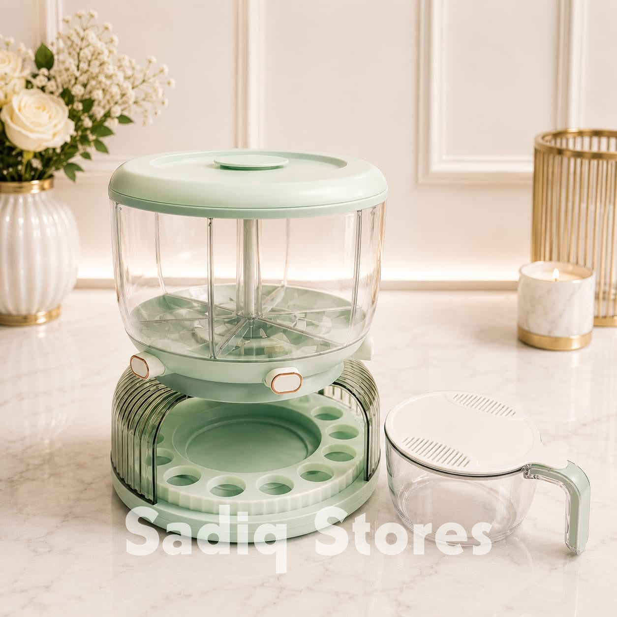 10 kg revolving daal container with different portions