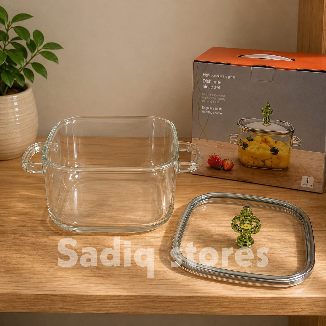Fire proof glass handi square