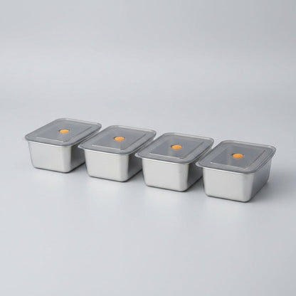 4 Pcs set steel Rectangular shape boxes