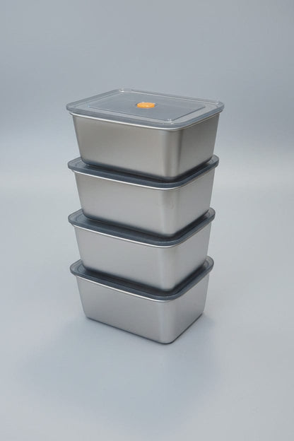 4 Pcs set steel Rectangular shape boxes