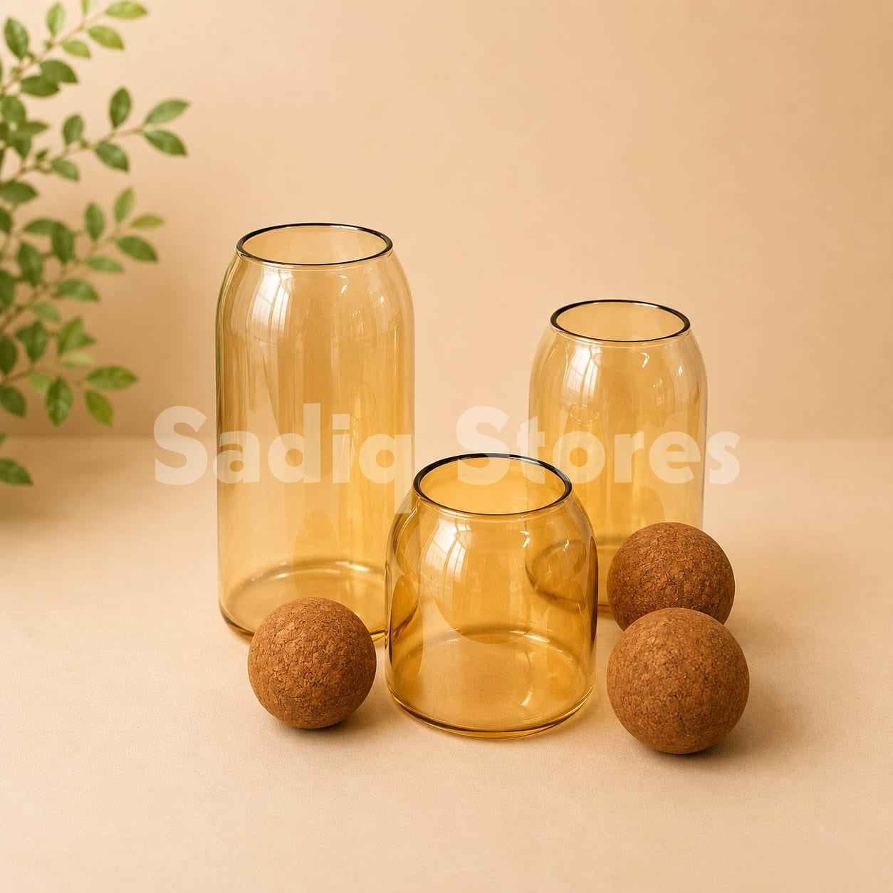 3 pcs Vintage design jars set