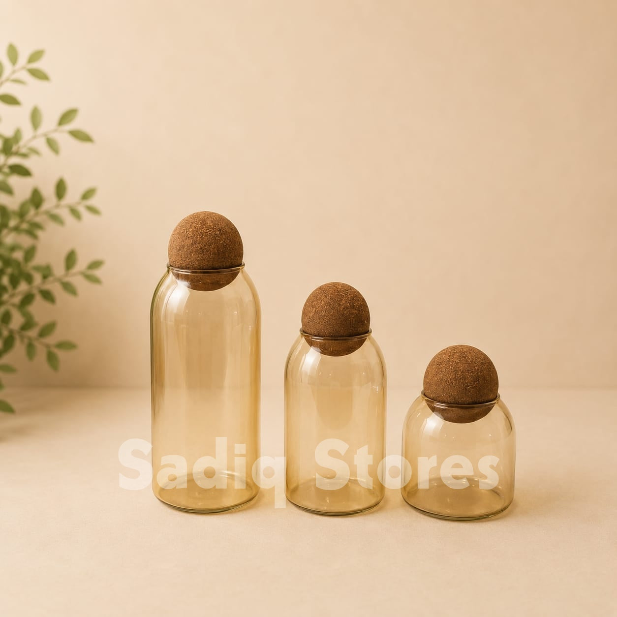 3 pcs Vintage design jars set