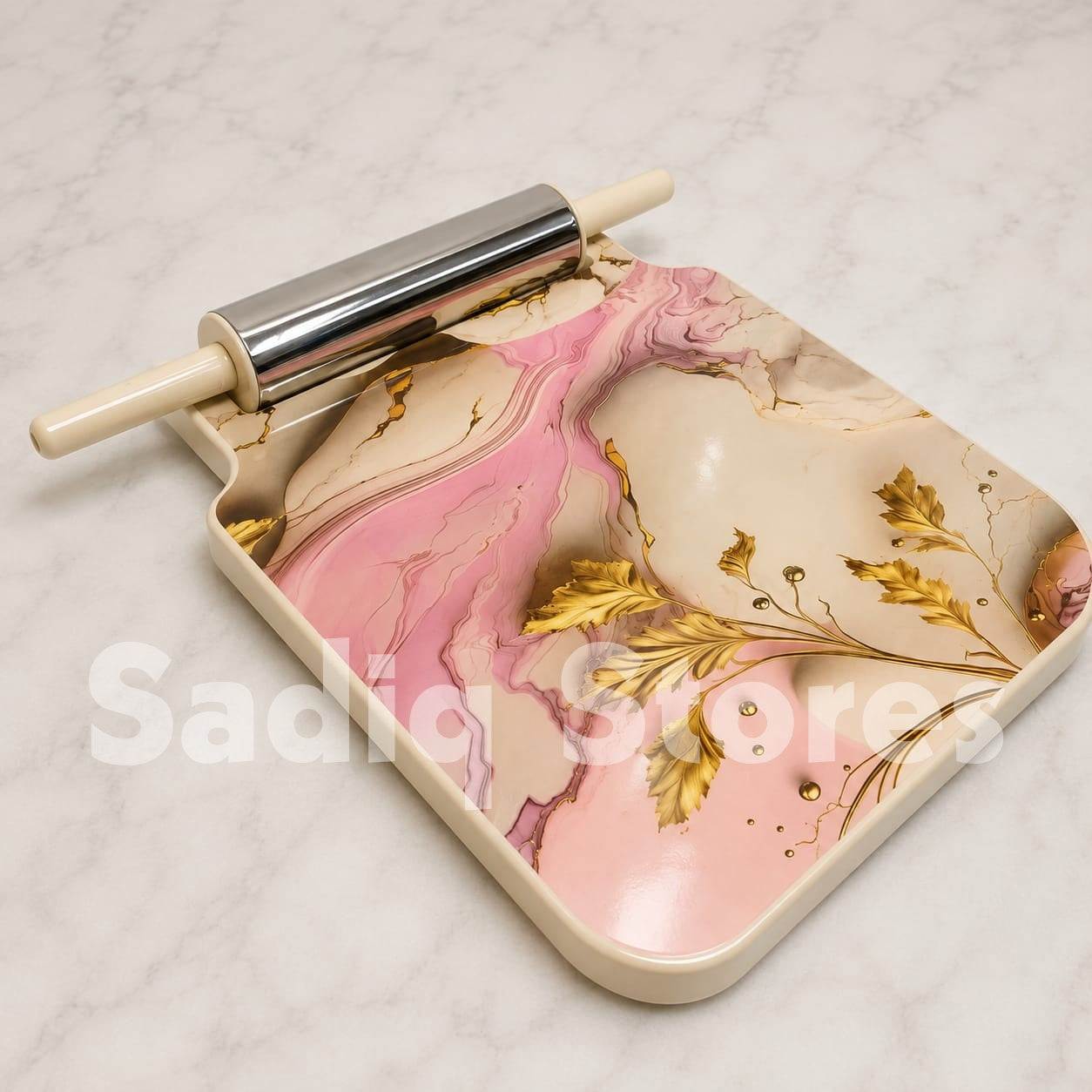 Melamine Chakla Belan with steel rolling pin SQ
