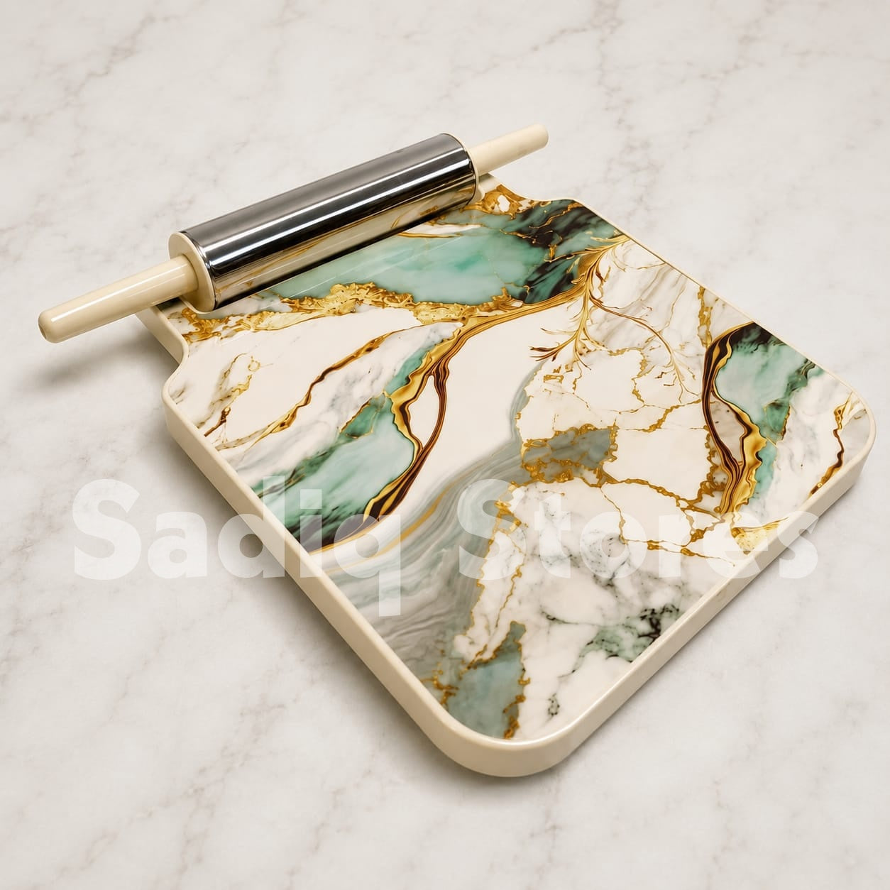 Melamine Chakla Belan with steel rolling pin SQ