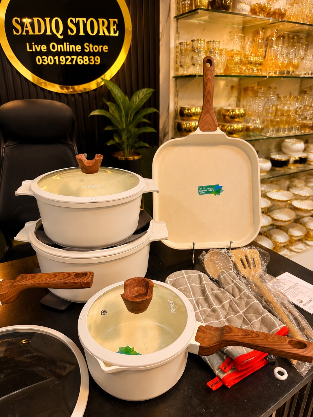 Donnor Luxury Crest Non-stick 21 pc Cookware Set