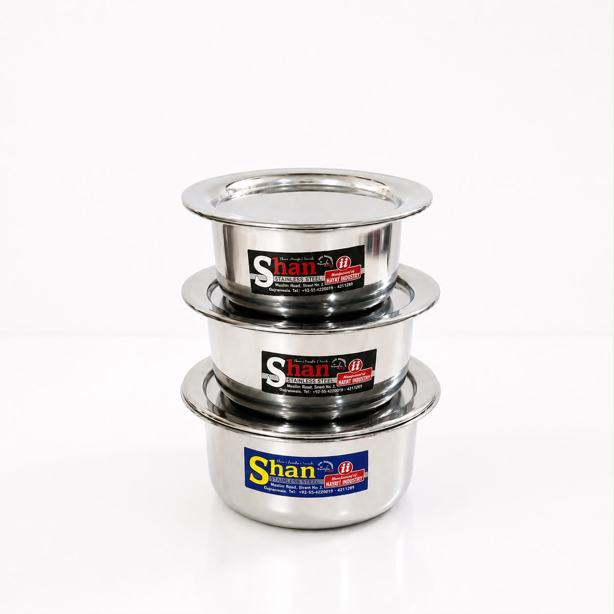 Stainless Steel baby pot Set (3 Piece)