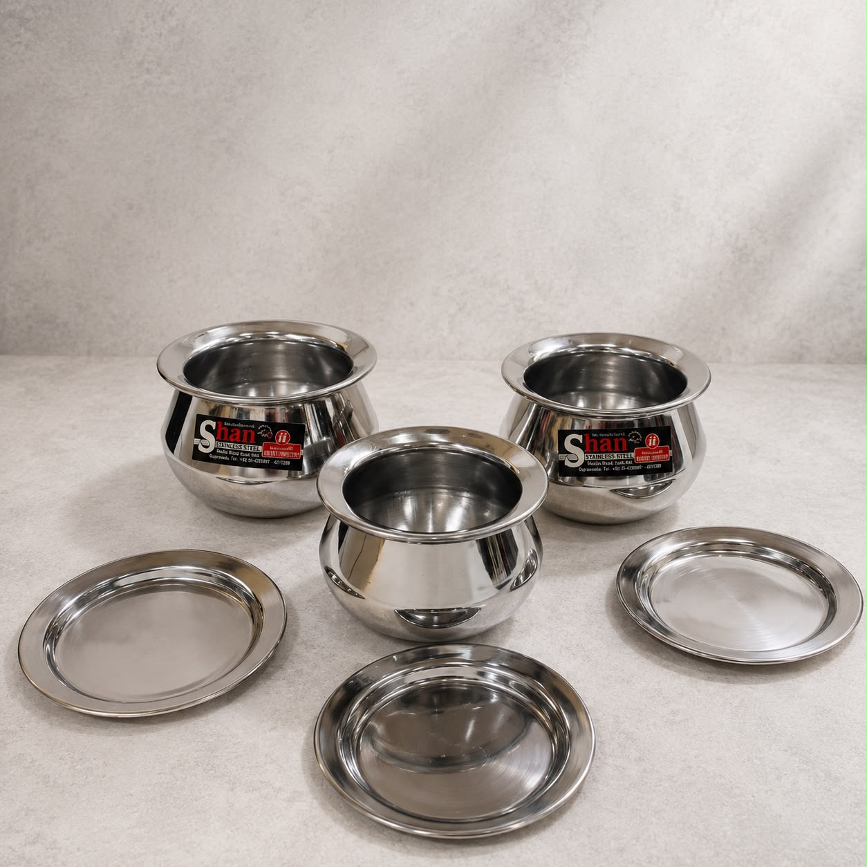 Stainless Steel Handi Set 3 Pieces