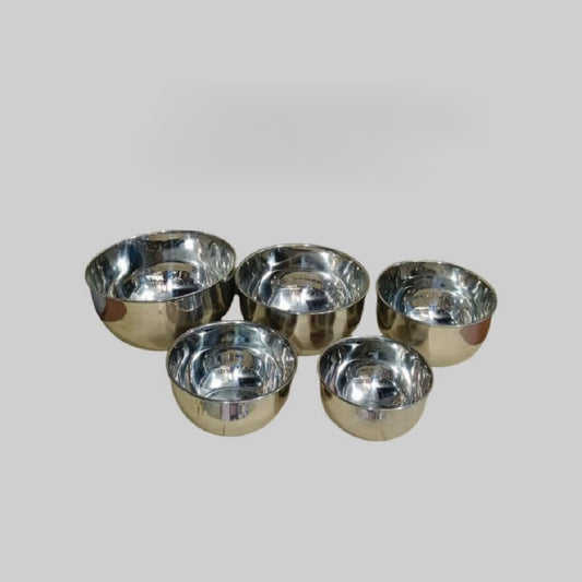 5 Pcs Stainless Steel Mixing Bowl Set