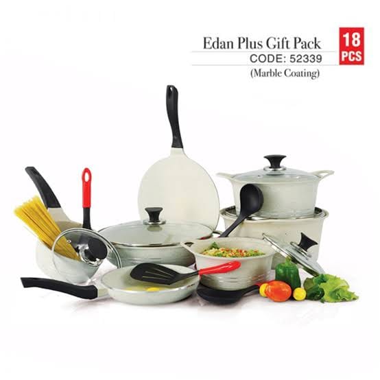 Sonex Eden Plus Die-Cast Marble coated 20-Piece Cookware Set
