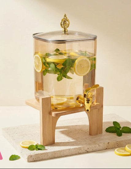 Golden  Beverage Dispenser 4.0 Liter with stand